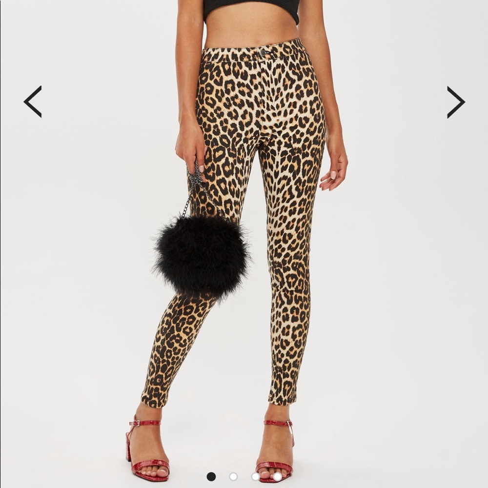 Leopard Print Jeans NWT